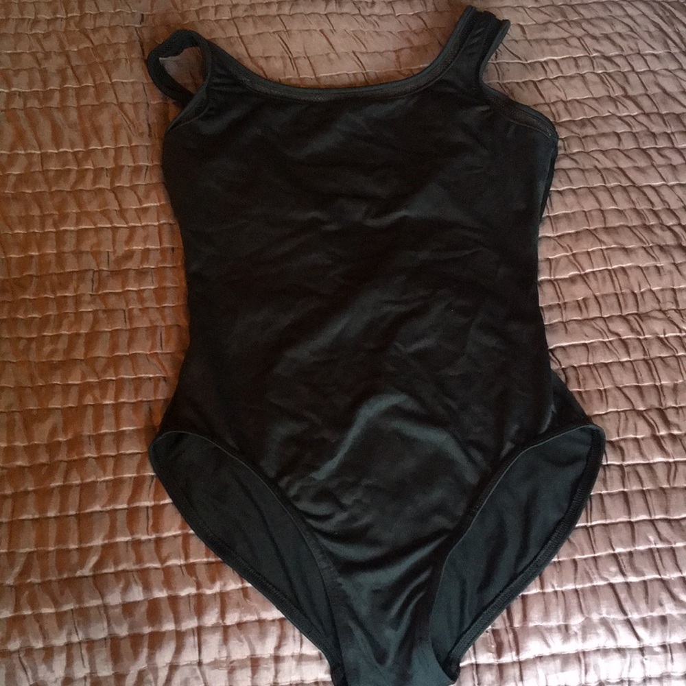 Black ballet leotard